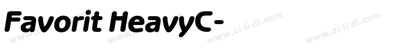 Favorit HeavyC字体转换
